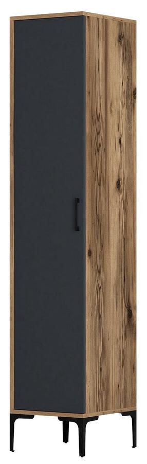 Spinta Kalune Design Kumsal S, antracito/riešuto, 47.5 cm x 40 cm x 201.4 cm