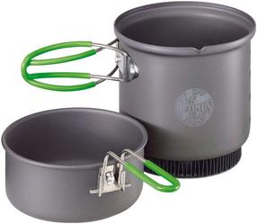 Puodų komplektas Optimus 8020707, nerūdijantysis plienas, 0.95 l, pilka, 2 vnt.