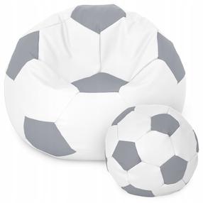 Sėdmaišių rinkinys Ball XXXXL, balta/šviesiai pilka