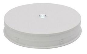 Stovas Puluz LED Rotating Turn-Table Display Stand White, 240 V, 30 cm
