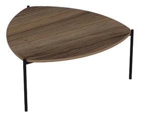 Kavos staliukas Kalune Design Lenny, riešuto, 90 cm x 89 cm x 40 cm