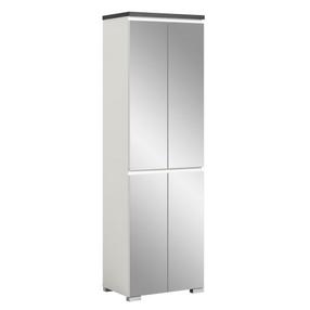 Batų spintelė MC Akcent Shoelove, balta, 60 cm x 40 cm x 194 cm