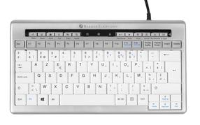 Klaviatūra BakkerElkhuizen S-board 840, Anglų (US), balta/pilka