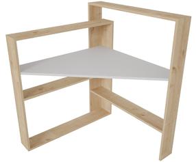 Kampinis rašomasis stalas Kalune Design Kelly 875ZNA4634, ąžuolo/balta