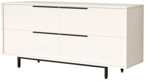 Komoda Kalune Design ON3-W, balta, 160 cm x 44.5 cm x 74.3 cm