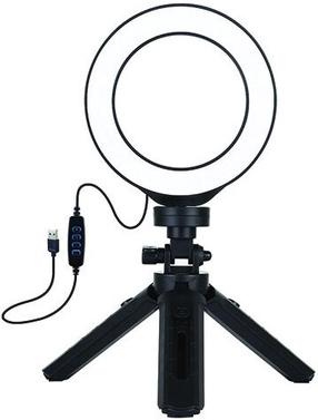 Кольцевая лампа Puluz Ring Lamp PKT3058B, черный цв.
