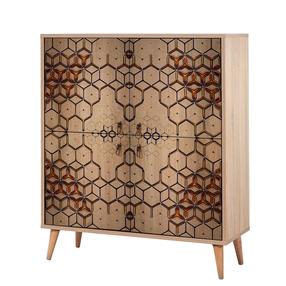 Spintelė Kalune Design Multilux 720, ruda sp., 36 cm x 95 cm x 111 cm