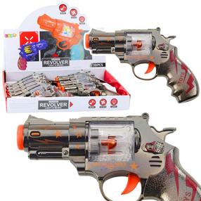 Žaislinis ginklas Lean Toys Revolver Sidabro sp.