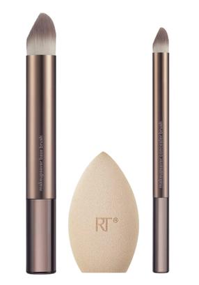 Makiažo šepetėlių ir kempinėlės rinkinys Real Techniques Makeupsaver, 3 vnt.
