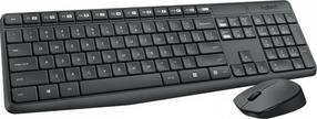 Belaidis klaviatūros ir pelės komplektas Logitech MK235, DE, pilka sp.