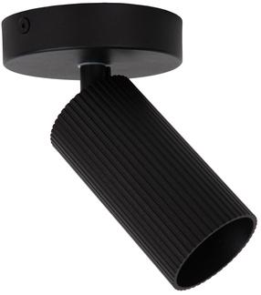 Šviestuvas lubų Lucide Clubs, GU10, 1 x 40 W, juoda sp. / juoda sp., 10 x 10 cm