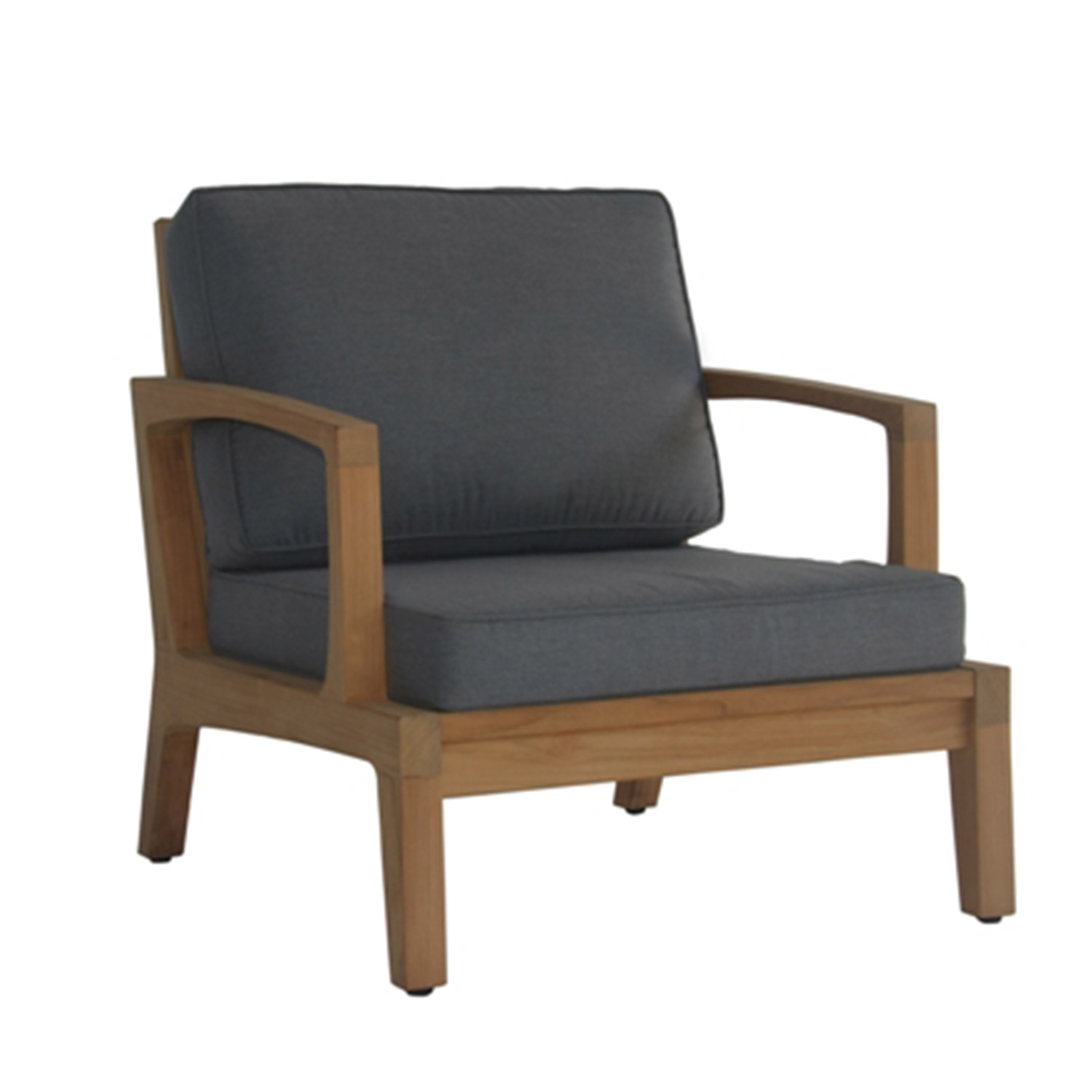 Õuetool Home4you Maldive 13606, pruun v./tumehall v., 90 cm x 75 cm x 80 cm