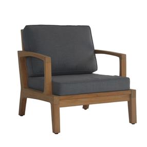 Lauko krėslas Home4you Maldive 13606, ruda sp./tamsiai pilka sp., 90 cm x 75 cm x 80 cm