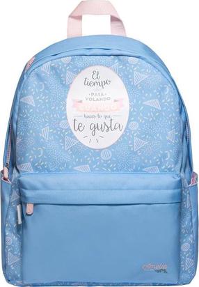 Kooli seljakott Amelie MARE0084, roosa v./helesinine v., 42 cm x 32 cm x 15 cm