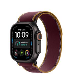 Смарт-часы Apple Watch Ultra 4 GPS + Cellular 49mm MJC34ET/A, корпус из титана black с ремешком burgundy trail loop - S/M