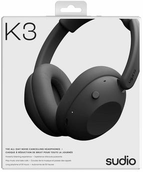 Belaidės ausinės Sudio K3 K3BLK, juoda sp.