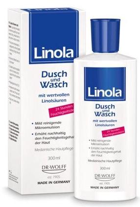 Kūno prausimosi aliejus Dr. Wolff Linola Shower and Wash, 300 ml