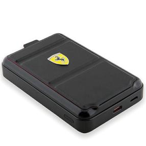 Lādētājs-akumulators (Power bank) Ferrari FEPB10MSPLEK, 10000 mAh, 15 W, melna krās.