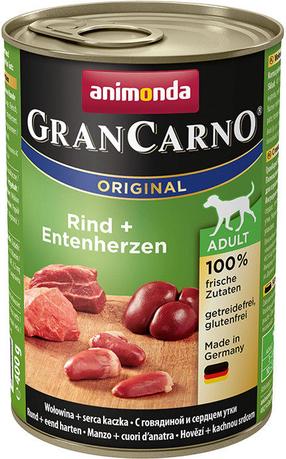 Влажный корм для собак Animonda GranCarno, говядина/мясо утки, 0.4 кг