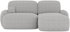 Kampinė sofa - lova Tesalia Velvet Modullo 20, pilka sp., dešininė, 150 x 247 cm x 93 cm