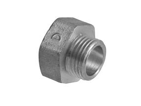 Tarpmovė TDM Brass 116N, 3/8 colio - išorinis sriegis / 1/2 colio - vidinis sriegis, 1/2" x 3/8"