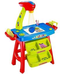 Vaikų žaidimo stalas Lean Toys Learning Set Projector Desk, 74 cm, įvairių spalvų