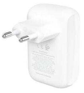 Telefona lādētājs Belkin Boost Charge, USB-C/USB-A, 6.5 cm, balta krās., 42 W