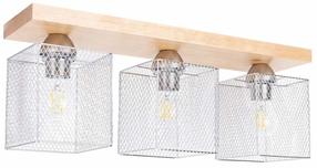 Valgusti lagi Spot-Light Norman, E27, 3 x 25 W, kroom v. / pruun v., 13 x 15.5 cm