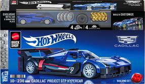 Žaislinis lenktyninis automobilis Mattel Hot Wheels Brick Shop Cadillac JFR89, mėlyna sp.