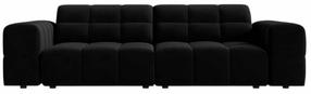 Sofa Cosmopolitan Design Chicago Velvet Bluvel 19, juoda sp., 102 x 212 cm x 78 cm