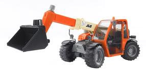  Mängutraktor Bruder 02140, 1:16, must v./oranž v.