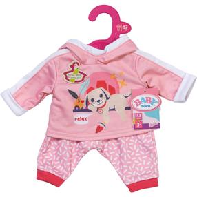 Комплект одежды для куклы Zapf Creation Baby born Jogging Suit Dog, розовый цв.