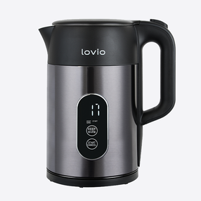 Elektriline veekeetja Lovio LVSEK001, 1.5 l, hõbe v./must v.