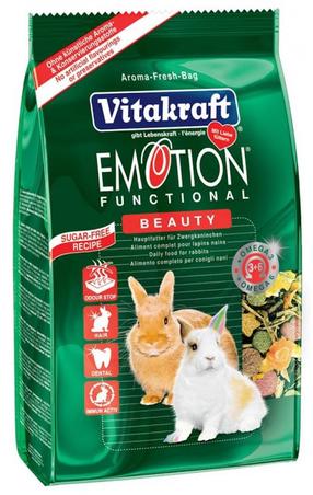 Maistas graužikams Vitakraft Emotion Beauty Rabbits, triušiams, 0.6 kg