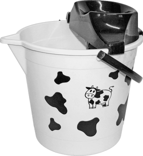 Grīdas mazgāšanas spainis Cavallo Moo, 12 l, balta krās./melna krās.