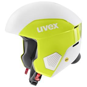 Лыжный шлем Uvex Invictus MIPS, белый цв./желтый цв., 58-59 см