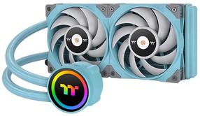 Vandens aušintuvas procesoriui Thermaltake Toughliquid 240 ARGB Sync All-in-One Turquoise, 273 mm x 27 mm