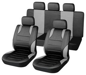 Automobilio sėdynių užvalkalas Compass Sport, juoda sp./pilka sp., 9 vnt., Universalus