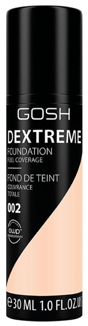 Жидкая основа для макияжа Gosh Dextreme Full Coverage, 02 porcelain, 30 мл