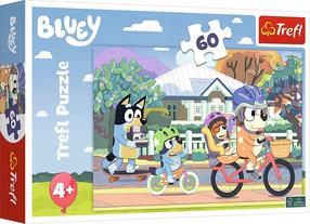 Dėlionė Trefl Happy Bluey 17384, 22 cm x 33 cm, 60 vnt., įvairių spalvų