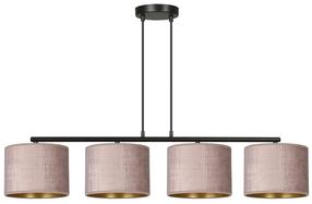 Lampa karināms Emibig Hilde 4 1053/4, E27, 4 x 15 W, rozā krās. / melna krās., 18 x 16 cm
