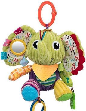 Rotaļlietas ratiem Dumel Elephant Elvis, zaļa krās./daudzkrāsaina