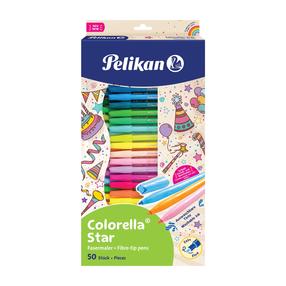 Flomāsteri Pelikan Colorella Star, vienpusējs, daudzkrāsaina, 50 gab.