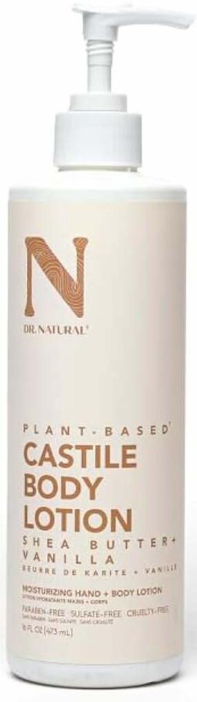 Kehakreem Dr. Natural Castile Shea Butter + Vanille, 473 ml