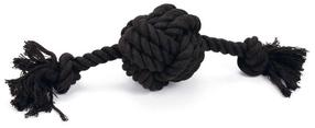 Žaislas šuniui, virvinis Beeztees Flossytoy Ball Bari 641322, 34 cm, juoda sp.