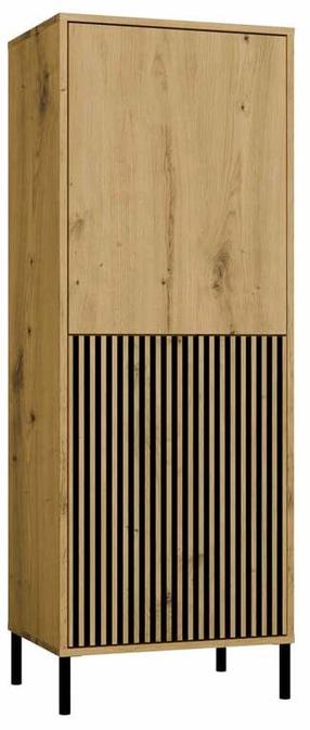 Spintelė Kamaro 2DK, artisan oak sp., 53.5 cm x 40 cm x 147.5 cm