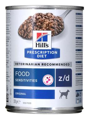 Šlapias šunų maistas Hill's Prescription Diet Sensitivities Z/D, 0.37 kg