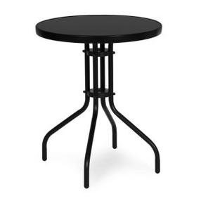 Lauko stalas MultiGarden Round, juoda sp., 60 cm x 60 cm x 71.5 cm