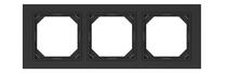 Trivietis rėmelis Vilma QR1000 FIT LINE R03, matinė juoda sp. 3 vt.