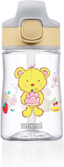 Vaikiška gertuvė Sigg Miracle Furry Friend, 350 ml, 1 m., 7 cm, plastikas, skaidri sp./geltona sp.